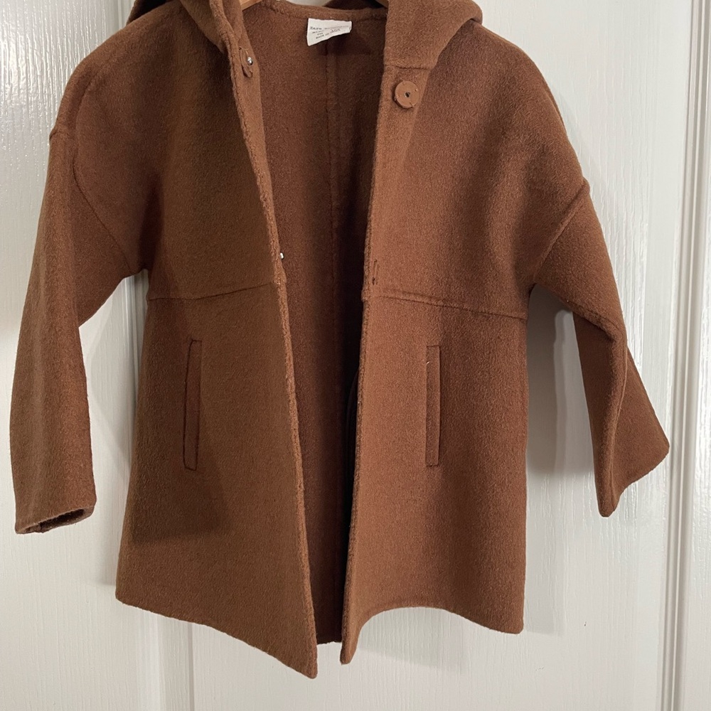 Zara Kids Brown Coat - Picture 2 of 4